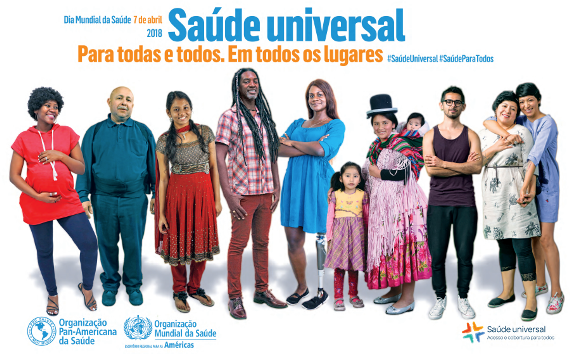 Saúde universal é o tema do Dia Mundial da Saúde deste ano