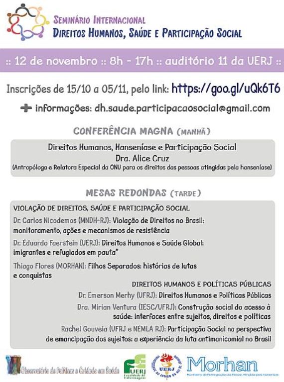 Seminário Internacional de Direitos Humanos, Saúde e Participação Social
