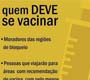 Febre Amarela: saiba quem deve se vacinar