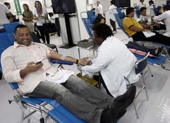 Nota dez para os doadores de sangue