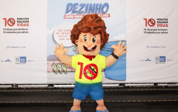 Dezinho, o herói contra o Aedes aegypti volta em campanha lançada pela SES