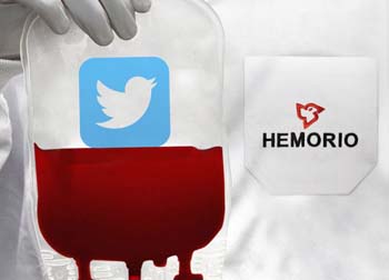 Hemorio lança parceria inédita com Twitter para convocar doadores de sangue